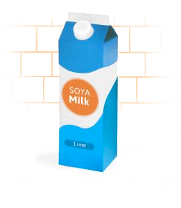 Soya milk carton delivery